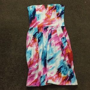 Watercolor Dress with POCKETS!!
